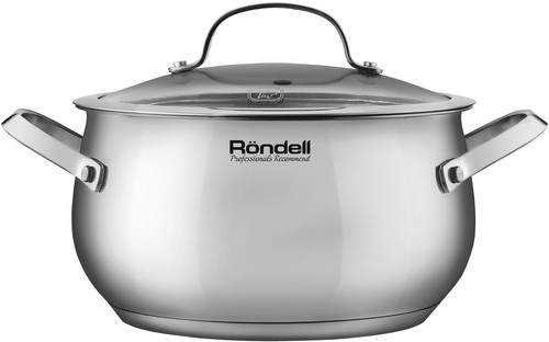 Купить Кастрюля Rondell Calypso RDS-1671 3.8 л 20 см серебристый  9309606. Характеристики, отзывы и цены в Донецке