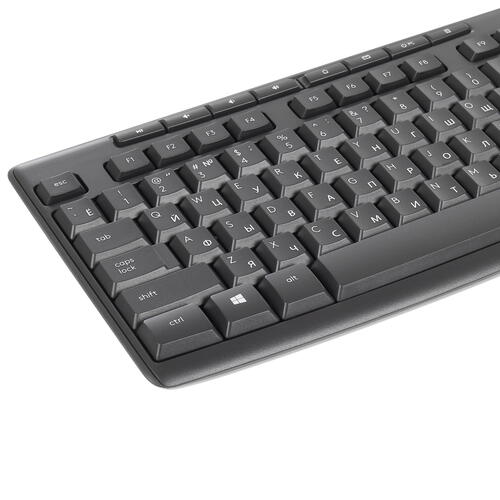 Купить Клавиатура+мышь беспроводная   Logitech MK295 Silent Wireless Combo черный  4718845. Характеристики, отзывы и цены в Донецке