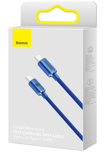 Купить Кабель круглый Baseus USB Type-C - USB Type-C синий 2 м  9167064. Характеристики, отзывы и цены в Донецке