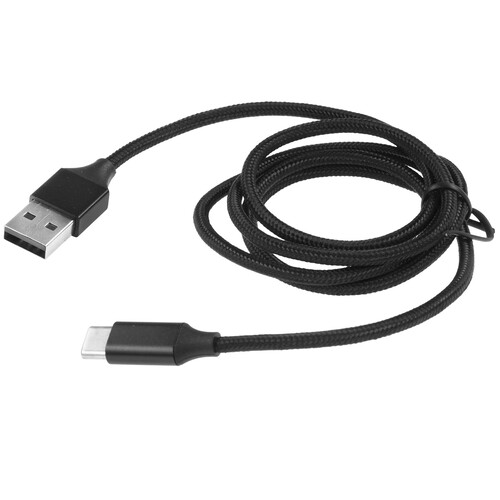 Купить Кабель круглый AXXA USB Type-C - USB 2.0 Type-A черный 1 м  9113447. Характеристики, отзывы и цены в Донецке