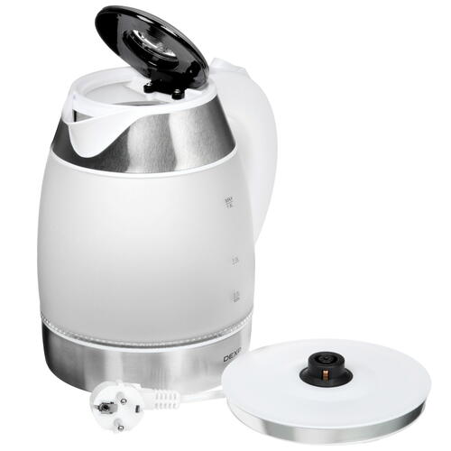 Купить Электрочайник DEXP EK-02GFRW белый  9054090. Характеристики, отзывы и цены в Донецке