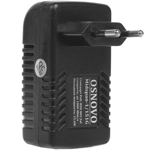 Купить Инжектор PoE OSNOVO Midspan-1/151G  4719516. Характеристики, отзывы и цены в Донецке