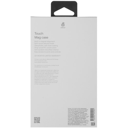 Купить Накладка  uBear Touch Mag Case для Samsung Galaxy S25 Ultra серый  5617326. Характеристики, отзывы и цены в Донецке