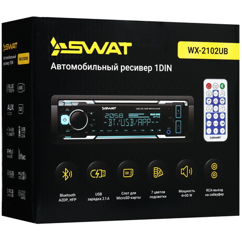 Купить Автопроигрыватель SWAT WX-2102UB  9171309. Характеристики, отзывы и цены в Донецке