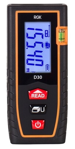 Купить Лазерный дальномер RGK D30  1080261. Характеристики, отзывы и цены в Донецке