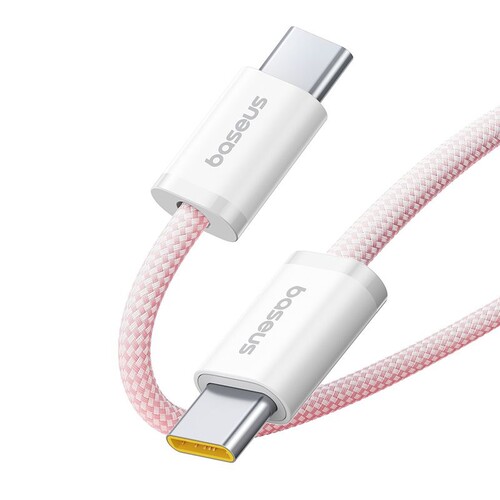 Купить Кабель круглый Baseus USB Type-C - USB Type-C розовый 2 м  5627606. Характеристики, отзывы и цены в Донецке