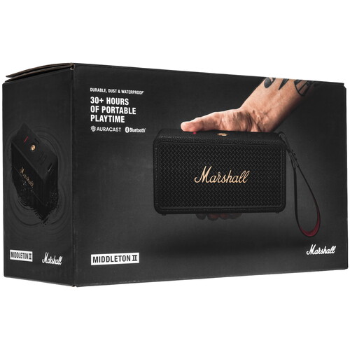 Купить Портативная колонка Marshall Middleton II, черный  9315987. Характеристики, отзывы и цены в Донецке