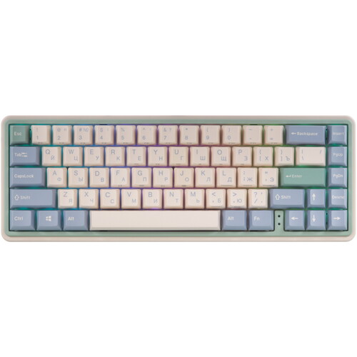 Купить Клавиатура проводная + беспроводная Varmilo VXT67 Eucalyptus  5486646. Характеристики, отзывы и цены в Донецке