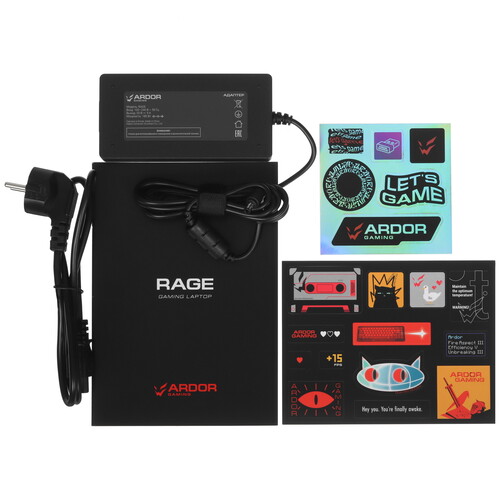 Купить 17.3" Ноутбук ARDOR Gaming RAGE R17-I7ND405 черный  9083314. Характеристики, отзывы и цены в Донецке