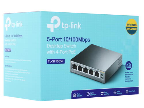Купить Коммутатор TP-Link TL-SF1005P  1269312. Характеристики, отзывы и цены в Донецке