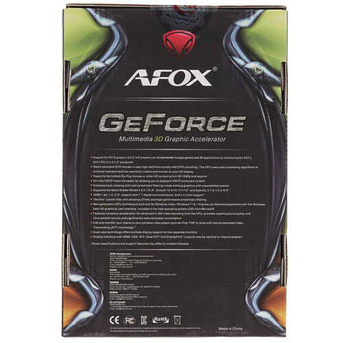Купить Видеокарта AFOX GeForce GT 710 [AF710-2048D3L5]  5368860. Характеристики, отзывы и цены в Донецке