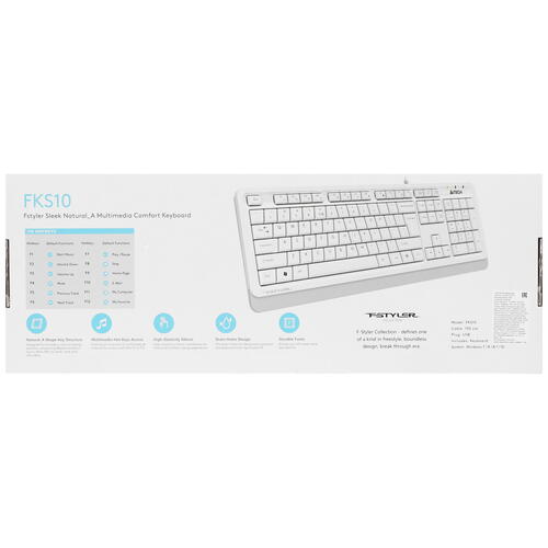 Купить Клавиатура  проводная A4Tech Fstyler FKS10  4888857. Характеристики, отзывы и цены в Донецке