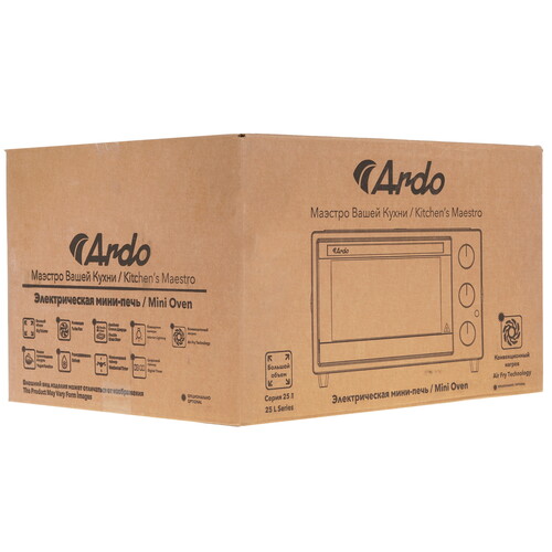 Купить Мини-печь ARDO MO2551S2 серебристый  9243762. Характеристики, отзывы и цены в Донецке