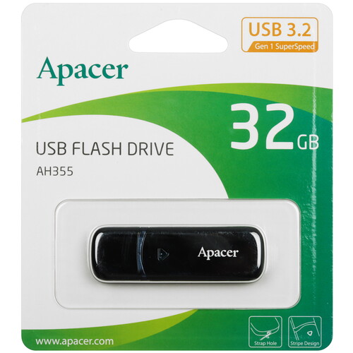 Купить Память USB Flash 32 ГБ Apacer AH355 [AP32GAH355B-1]  5456199. Характеристики, отзывы и цены в Донецке