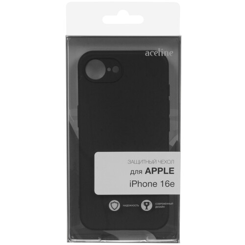 Купить Накладка  Aceline Fresh для Apple iPhone 16e черный  5625925. Характеристики, отзывы и цены в Донецке