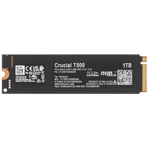 Купить 1000 ГБ M.2 NVMe накопитель Crucial T500 [CT1000T500SSD8]  5453676. Характеристики, отзывы и цены в Донецке