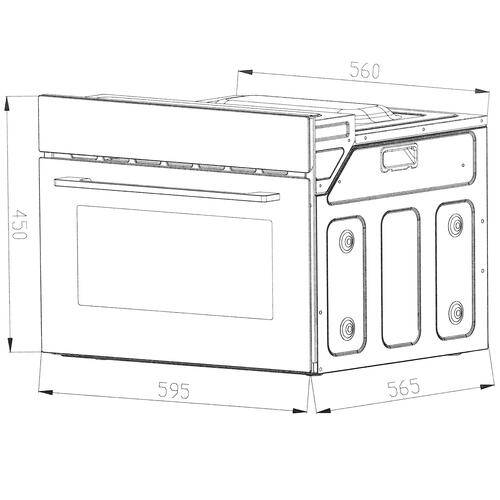 Купить Электрический духовой шкаф DEXP 1YLO60CDB черный  5404674. Характеристики, отзывы и цены в Донецке