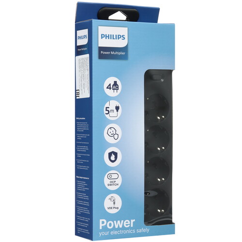 Купить Сетевой фильтр Philips CHP2145 черный  9158508. Характеристики, отзывы и цены в Донецке