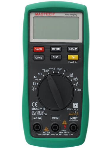 Купить Мультиметр Mastech MS8221C  1064136. Характеристики, отзывы и цены в Донецке