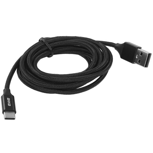Купить Кабель круглый AXXA USB Type-C - USB 2.0 Type-A черный 2 м  9113448. Характеристики, отзывы и цены в Донецке
