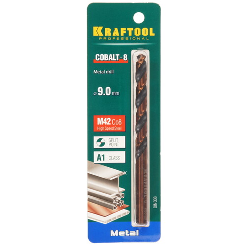 Купить Сверло спиральное KRAFTOOL 29656-9  9123293. Характеристики, отзывы и цены в Донецке