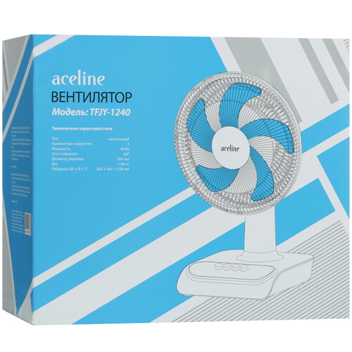 Купить Вентилятор Aceline TFJY-1240  белый  5434314. Характеристики, отзывы и цены в Донецке