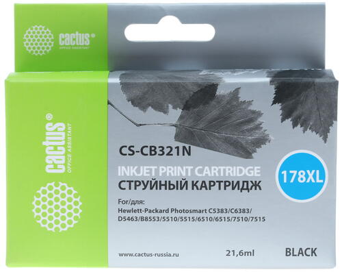 Купить Картридж Cactus CS-CB321N черный  7942656. Характеристики, отзывы и цены в Донецке