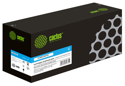 Купить Картридж лазерный Cactus CS-MPC3501EC голубой, с чипом  9065340. Характеристики, отзывы и цены в Донецке