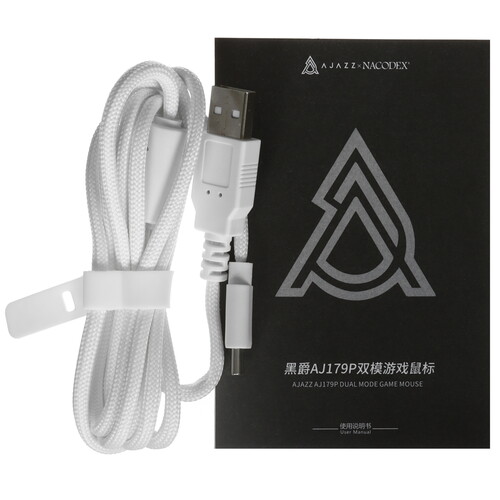 Купить Мышь беспроводная/проводная AJAZZ AJ179P  белый  5636178. Характеристики, отзывы и цены в Донецке