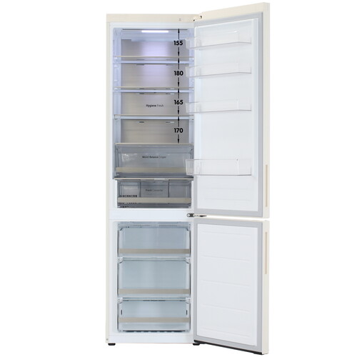 Купить Холодильник с морозильником   LG GC-B509AEPW бежевый  5451476. Характеристики, отзывы и цены в Донецке