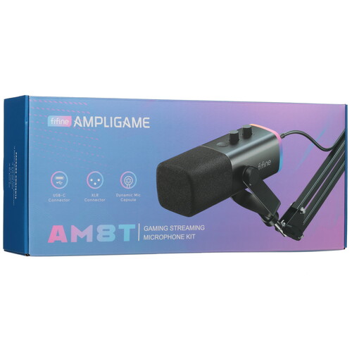 Купить Микрофонный комплект Fifine AM8T черный  5465292. Характеристики, отзывы и цены в Донецке