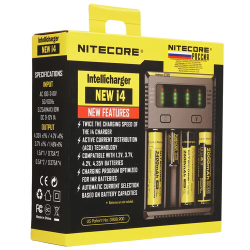 Купить Зарядное устройство NITECORE NEW i4  9170851. Характеристики, отзывы и цены в Донецке