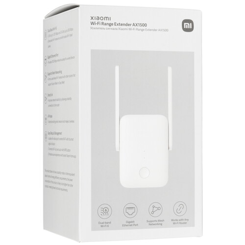 Купить Усилитель беспроводного сигнала Xiaomi Mi WiFi Range Extender AX1500 RU  5632090. Характеристики, отзывы и цены в Донецке