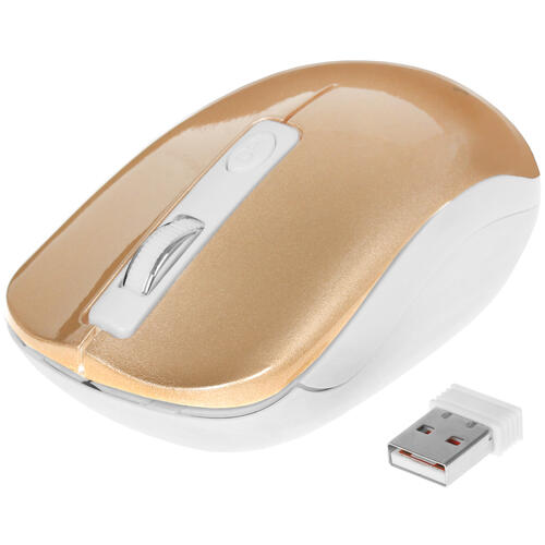 Купить Мышь беспроводная Gembird MUSW-400-G  золотистый  1274089. Характеристики, отзывы и цены в Донецке