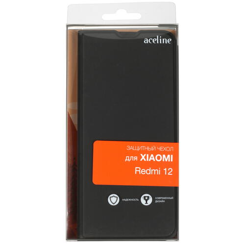 Купить Чехол-книжка  Aceline Kors для Xiaomi Redmi 12 черный  5421091. Характеристики, отзывы и цены в Донецке