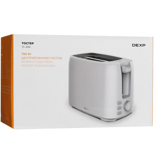 Купить Тостер DEXP TS-3000 белый  5417883. Характеристики, отзывы и цены в Донецке