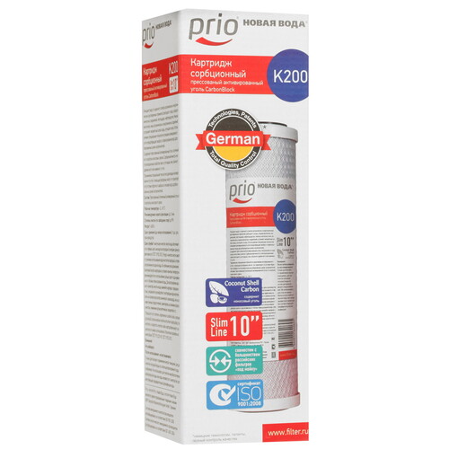 Купить Картридж для фильтра Prio Новая вода K200  1114373. Характеристики, отзывы и цены в Донецке