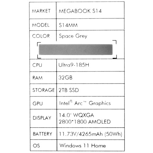 Купить 14" Ноутбук Tecno Megabook S14MM серый  5636433. Характеристики, отзывы и цены в Донецке