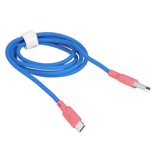 Купить Кабель круглый BY USB Type-C - USB 2.0 Type-A синий 1 м  5482080. Характеристики, отзывы и цены в Донецке