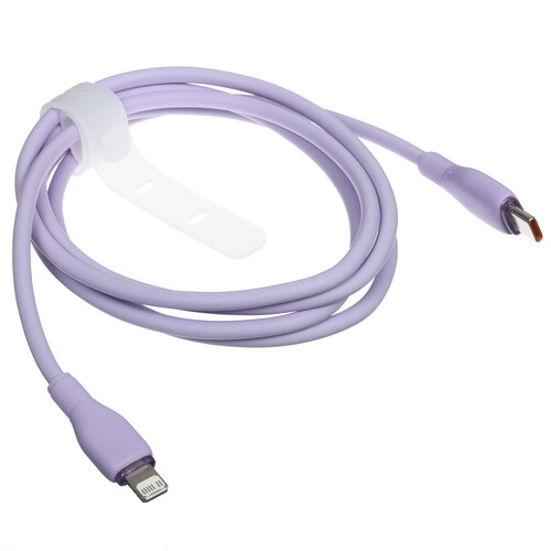 Купить Кабель круглый Baseus Lightning 8-pin - USB Type-C фиолетовый 1.2 м  5495750. Характеристики, отзывы и цены в Донецке