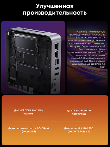 Купить Мини ПК CHUWI AuBox  9302234. Характеристики, отзывы и цены в Донецке