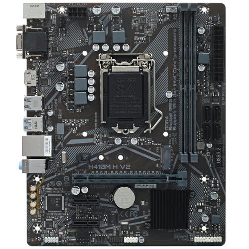 Купить Материнская плата GIGABYTE H410M H V2  4830874. Характеристики, отзывы и цены в Донецке