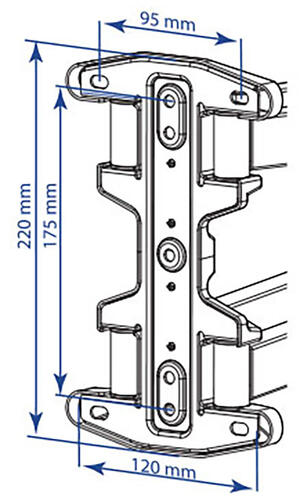 Купить Кронштейн для ТВ Kromax Atlantis-46 серый  1624569. Характеристики, отзывы и цены в Донецке
