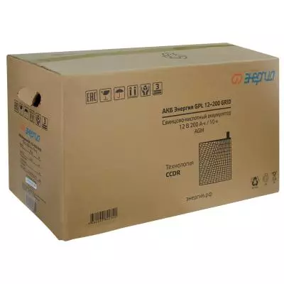 Купить Аккумуляторная батарея для ИБП Энергия GPL 12-200 Grid  9133965. Характеристики, отзывы и цены в Донецке