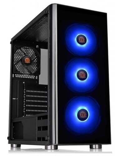 Купить Корпус Thermaltake V200 Tempered Glass RGB Edition [CA-1K8-00M1WN-01] черный  1277236. Характеристики, отзывы и цены в Донецке