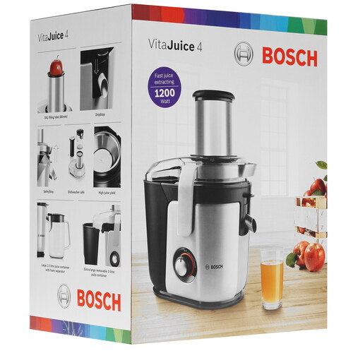Купить Соковыжималка электрическая Bosch MES4010 серебристый  7922285. Характеристики, отзывы и цены в Донецке