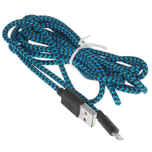 Купить Кабель круглый PERO Lightning 8-pin - USB 2.0 Type-A синий 2 м  5048600. Характеристики, отзывы и цены в Донецке