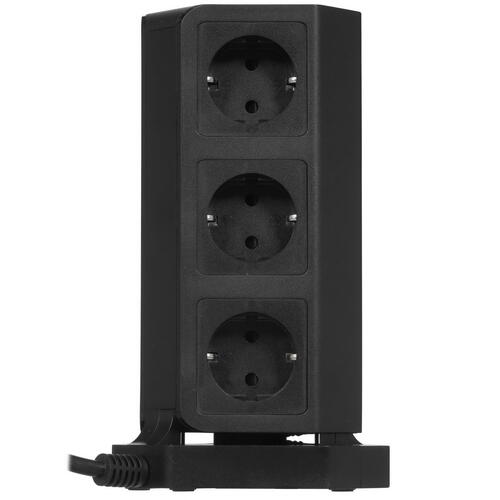 Купить Сетевой фильтр QUMO Power Tower PRO PD 8SP4U (P-0004) черный  5416305. Характеристики, отзывы и цены в Донецке