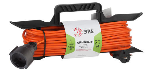 Купить Удлинитель силовой ЭРА UFx-1-2x0.75-20m оранжевый  5419211. Характеристики, отзывы и цены в Донецке