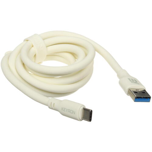 Купить Кабель круглый KEYRON USB Type-C - USB 3.0 Type-A желтый 1.5 м  5433039. Характеристики, отзывы и цены в Донецке